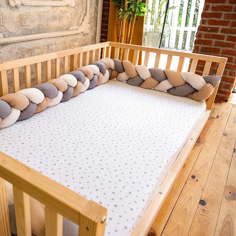 Montessori Front Open Floor Bed For Babies and Childs | Pine Wood Natural Solid Frame Bed With Wooden Slats | Sturdy Design Floor Bed Frame For Girls And Boys (Crib, Height : 19 Inches) wood and montessori