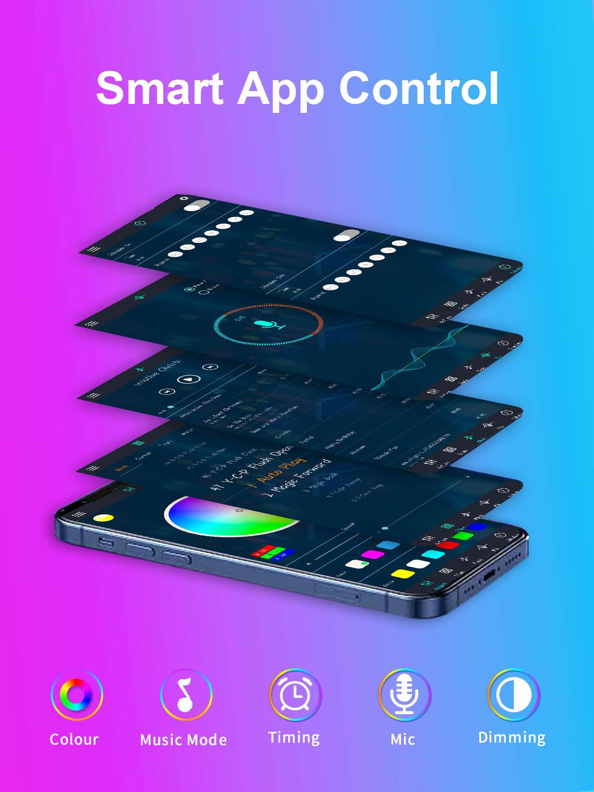 KANTUTOE LED Lights for TV, 16.4ft LED Lights for 45-75 Inch TVs, RGB TV Backlight Behind, Music Sync Bluetooth APP & Remote Control Strip Lights USB Powered for Bedroom/Gaming KANTUTOE