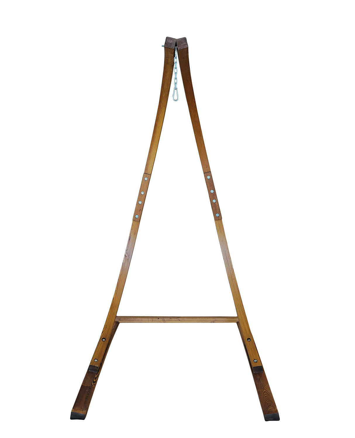 Petra Leisure 7 Ft. Teak Stain, Wooden Hammock Chair Stand. Perfect for Indoor/Outdoor Home, Patio, Deck, Yard, Garden. 265LB Weight Capacity.(Stand Only) Petra Leisure