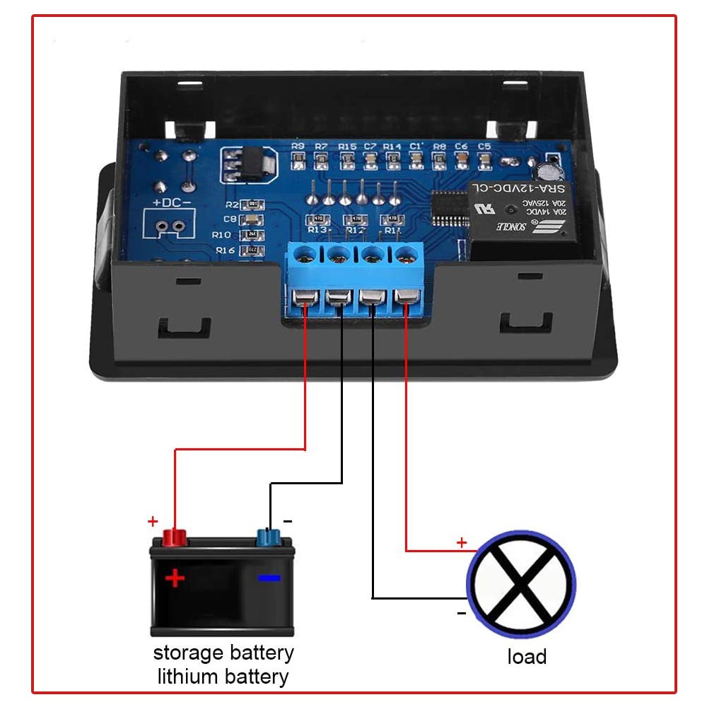 WSDMAVIS 1 Pcs Battery Low Voltage Controller Protection Panel 12V-48V Universal Undervoltage Cut Off Automatic Switch Recovery Protection Controller WSDMAVIS