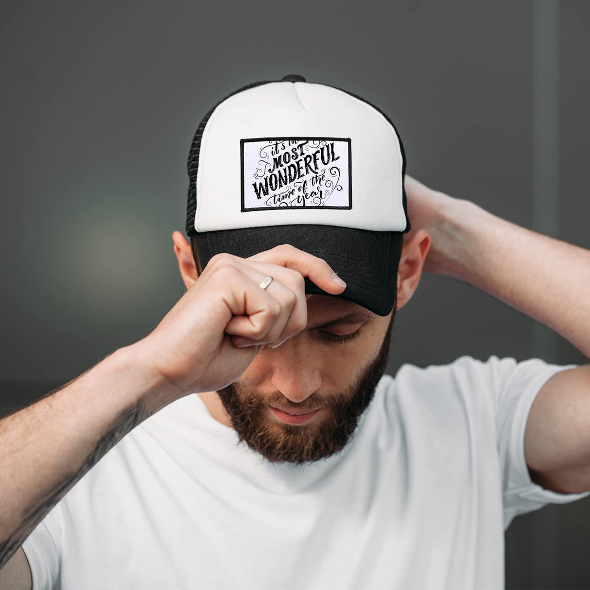 10 Sheets Blank White Sublimation Patches Heat Transfer Patches for Sticking on Hat DIY Patch, 4 x 2.6 Inches of Each, Wired Edge Waydress