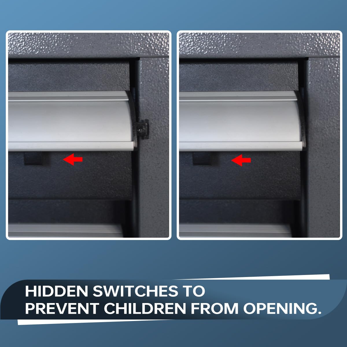 JZD Metal Tool Storage Cabinet with Lockable 5 Drawers. for Garage Workshops, No Assembly Required, Black & Grey JZD