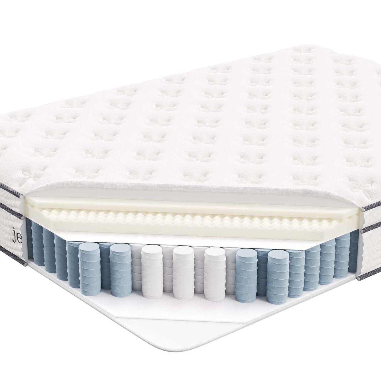 Modway Jenna 10” Innerspring and Memory Foam Full Mattress With Individually Encased Coils Modway