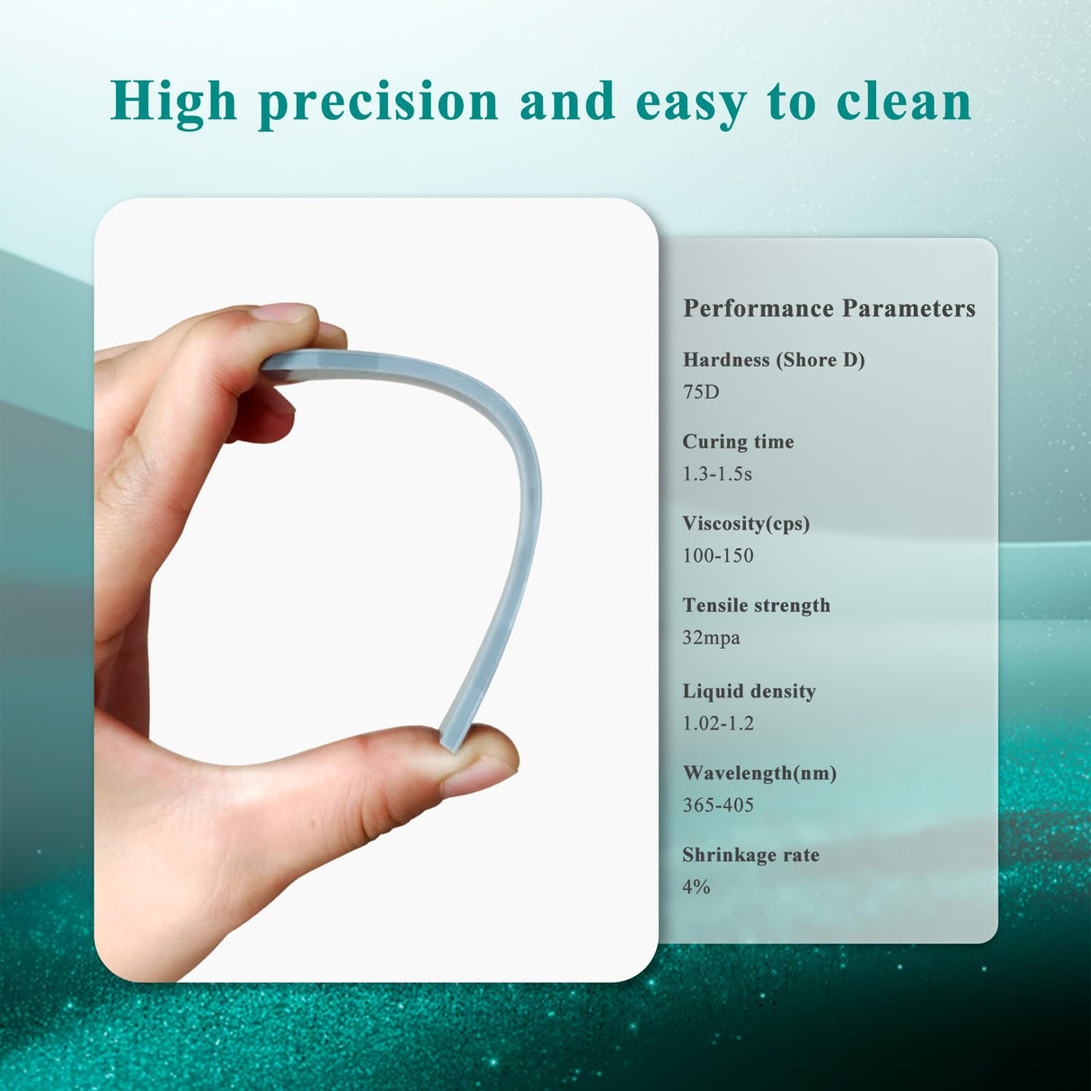 OYOWOOA 3D Printer Resin Water Washable High Precision 3D Printing Liquid 405nm Photopolymer Resin for LCD/DLP 3D Print (Red Wax, 1000g) OYOWOOA