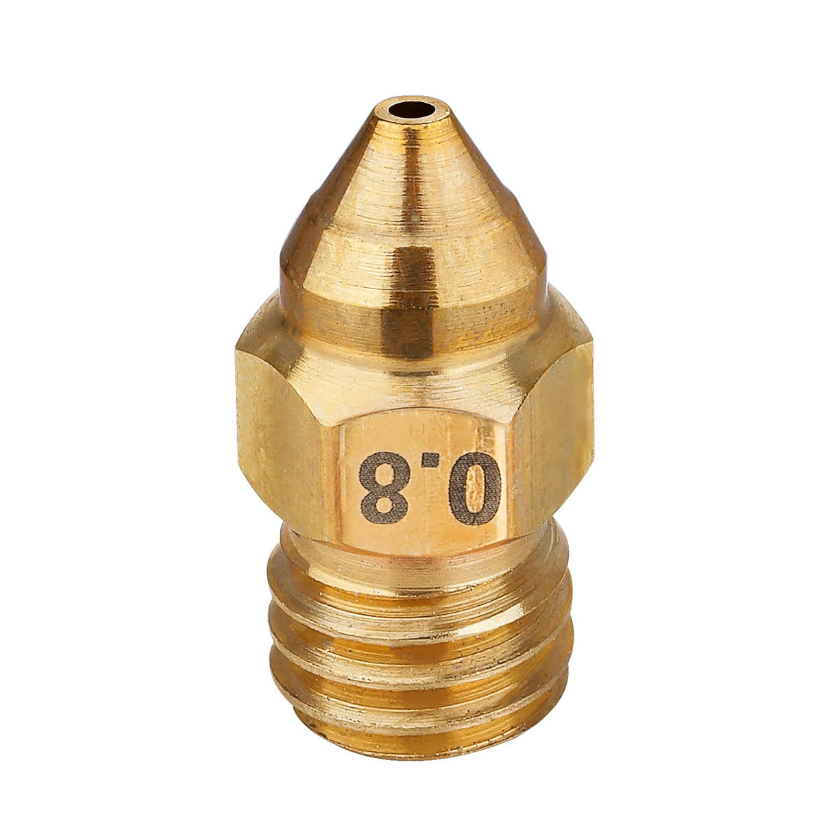 DUROZZLE MK8 Nozzles 3D Printer Brass Nozzles Kit 0.4mm 0.6mm 0.8mm with Storage Box for Ender 3, Ender 5, CR-10, Elegoo Neptune 3, Sovol SV06 and More, Pack of 10 DUROZZLE