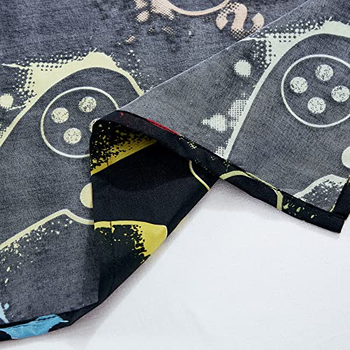 Chezmoi Collection 4-Piece Kids/Teens Gamer Sheet Set - Soft Microfiber Multi-Color Video Games Gamepad Whimsical Fun Kids Sheets, Full Size Chezmoi Collection