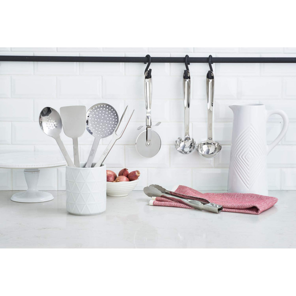 All-Clad Specialty Stainless Steel Kitchen Gadgets Locking Tongs Kitchen Tools, Kitchen Hacks Silver All-Clad