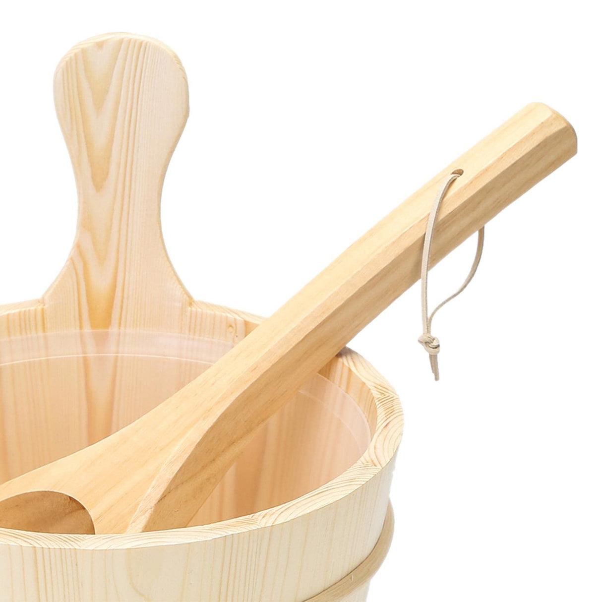 IEUDNS 4L Wooden Sauna Barrel, Sauna Accessories, Large Capacity Traditional Bathroom Equipment SPA Accessory for Adults, Wood IEUDNS