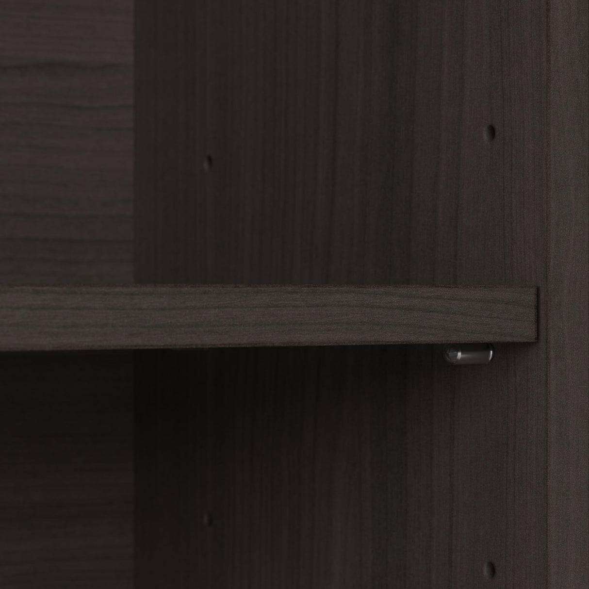 Bush Furniture Cabot Tall 5 Shelf Bookcase | Large Open Bookshelf in Heather Gray | Sturdy Display Cabinet for Library, Living Room, and Home Office Bush Furniture