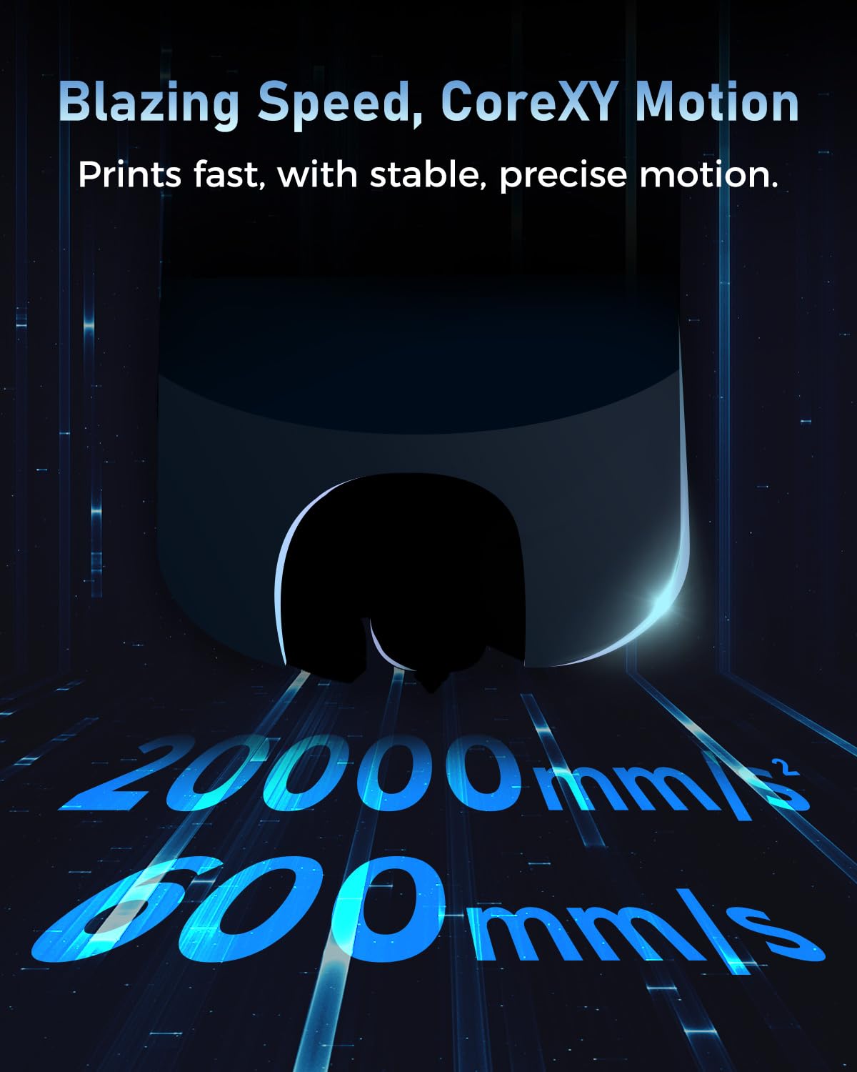 FLASHFORGE 3D Printer AD5M, CoreXY 600mm/s High-Speed Printer with 1-Click Auto Leveling, High-Temp Direct Drive Extruder, 3s Quick-Swap Nozzle, 220×220×220mm Build Volume FLASHFORGE