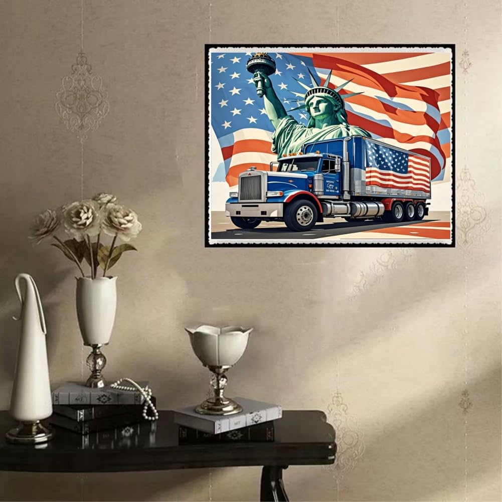 ACANDYL Car DIY Paint by Numbers Kit for Adults Paint by Numbers Beginner Truck Canvas Painting by Number DIY Acrylic Oil Painting on Canvas Arts Craft Decoration 16x20 in ACANDYL