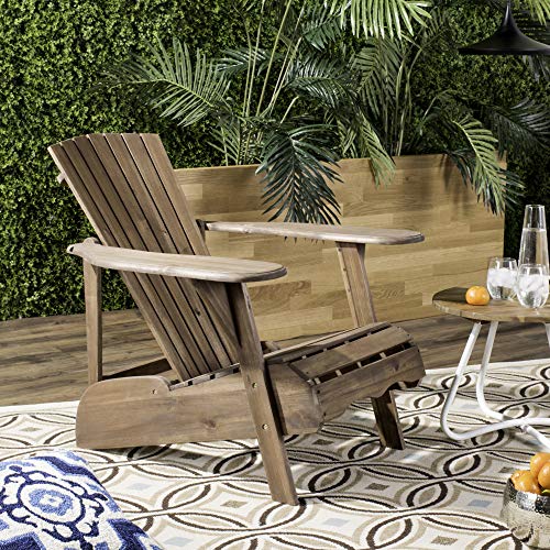 Safavieh Patio Collection Hampton Adirondack Acacia Wood Chair Safavieh