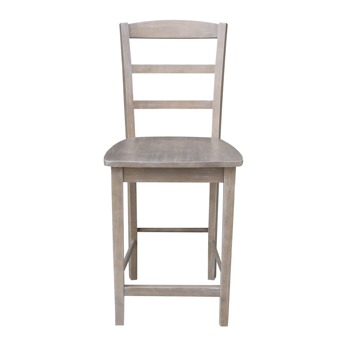 International Concepts Madrid Counterheight Stool, Washed Gray Taupe, 24" Seat Height IC International Concepts