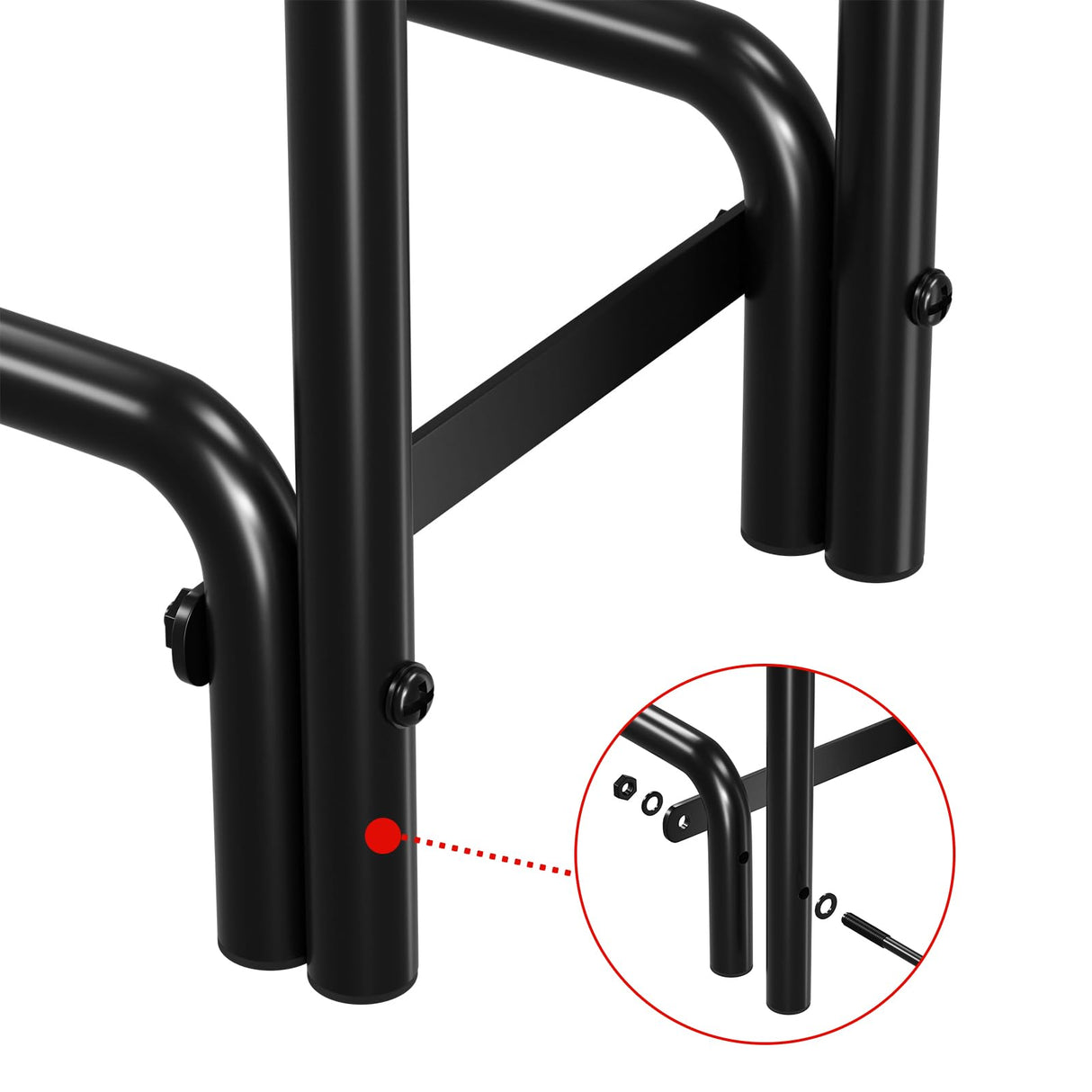 DOEWORKS Firewood Rack 8 FT 1/2 Cord Firewood Storage Rack Heavy Duty Steel Outdoor Log Rack DOEWORKS