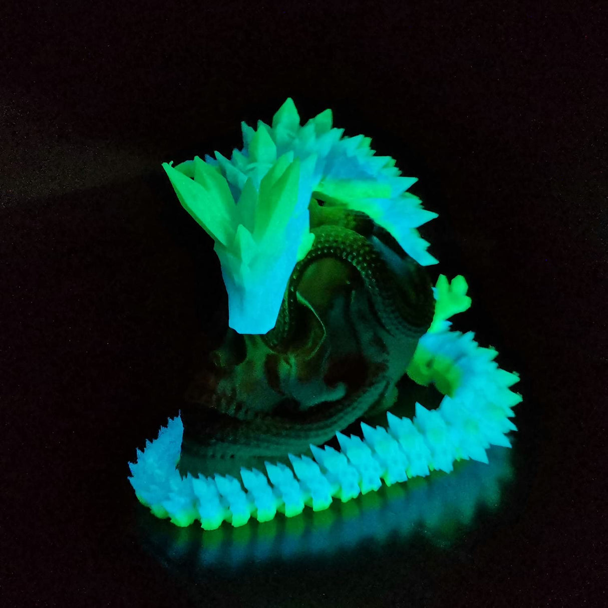 Stronghero3D PLA 3D Printer Filament,Glow in The Dark Filament, Glow Green/Blue 1.75mm(2.2LBS) Accuracy +/-0.05mm for Ender3 Ender5 CR10 Stronghero3D