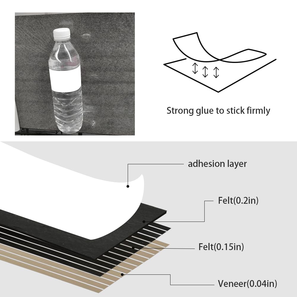 ARTSLAT Acoustic Peel & Stick Wall Panels 4 Pack - Soundproof 3D Wood Slat Paneling for Walls/Ceilings (43"x12.6") Self-Adhesive Interior Decor, Oak ARTSLAT