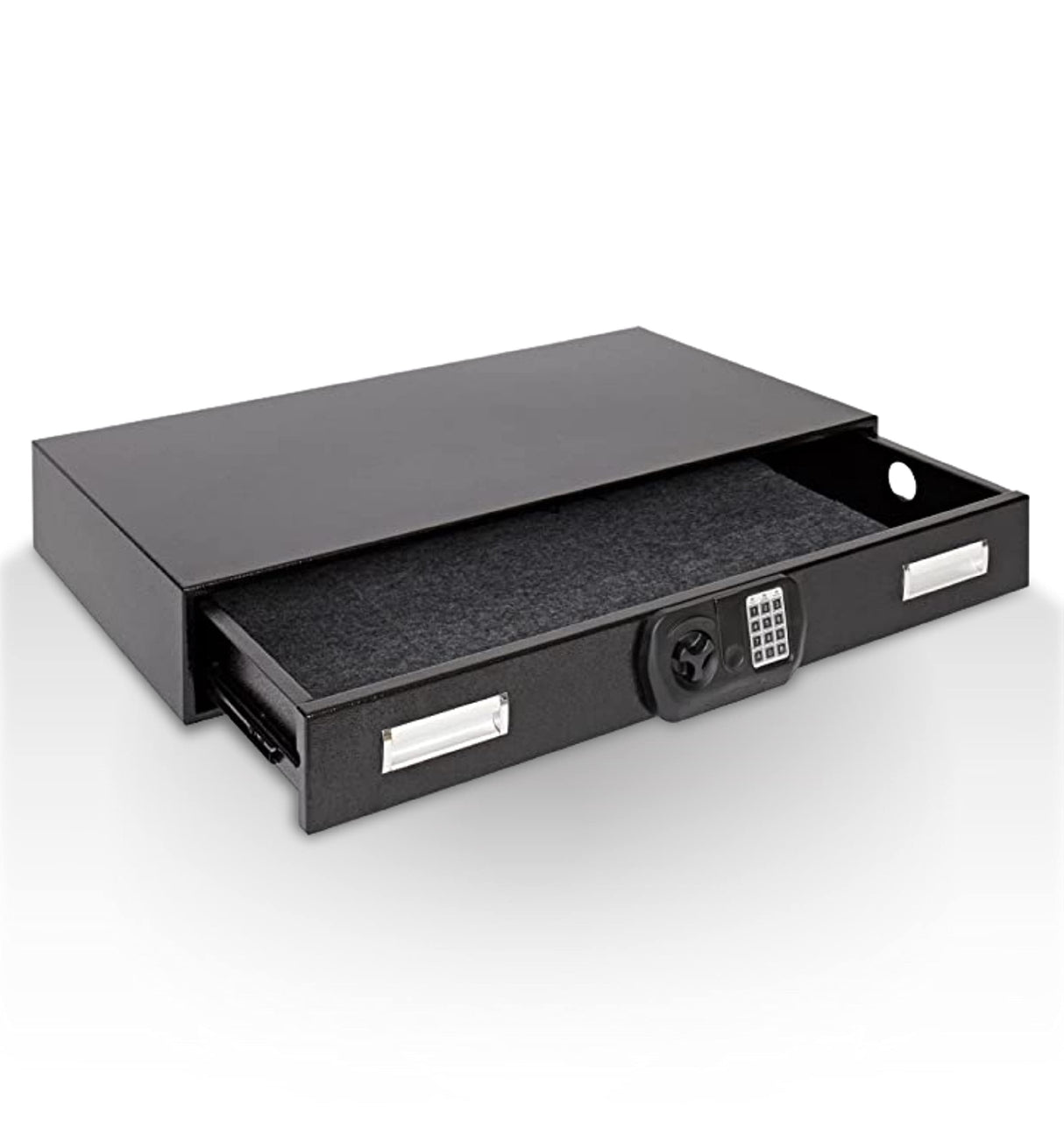 SnapSafe Under Bed Safe, Large – Under Bed Gun Safe for Firearms, Ammunition and Valuables – Fits in Trunk of Small SUVs – Easy Access, Out of Sight, Space Saving – Black, 40 x 6 x 22 Inches SnapSafe