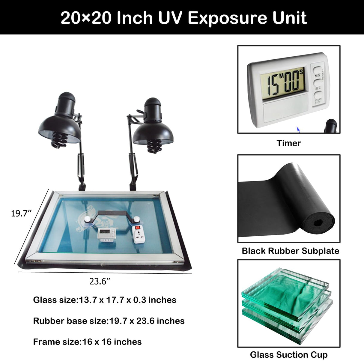 HayWHNKN 4 Color 1 Station Micro-Adjust Screen Printing Machine Kit Silk Screen Printing Press for T-Shirt with UV Exposure Unit Kit Washout Tank HayWHNKN