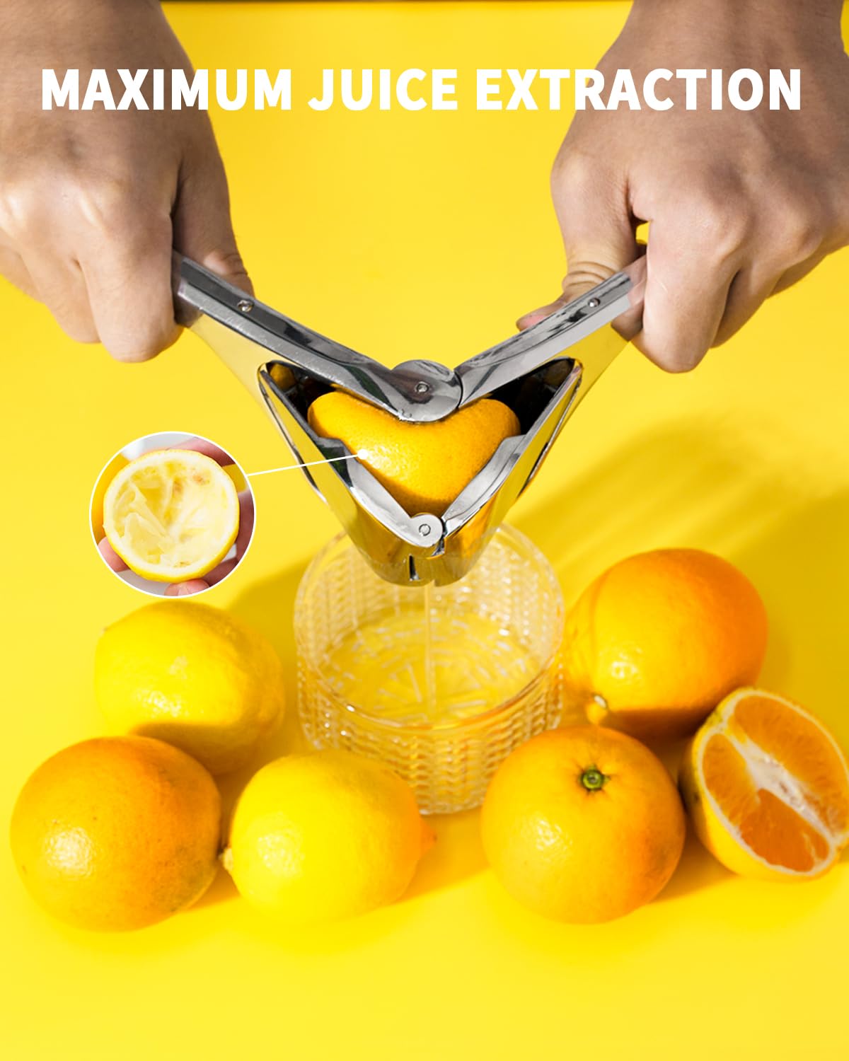 Bagrox Lemon Squeezer, Stainless Steel Lemon Juicer, Manual Juicer for Lemon Citrus Lime Orange, Handheld citrus Squeezer Bagrox