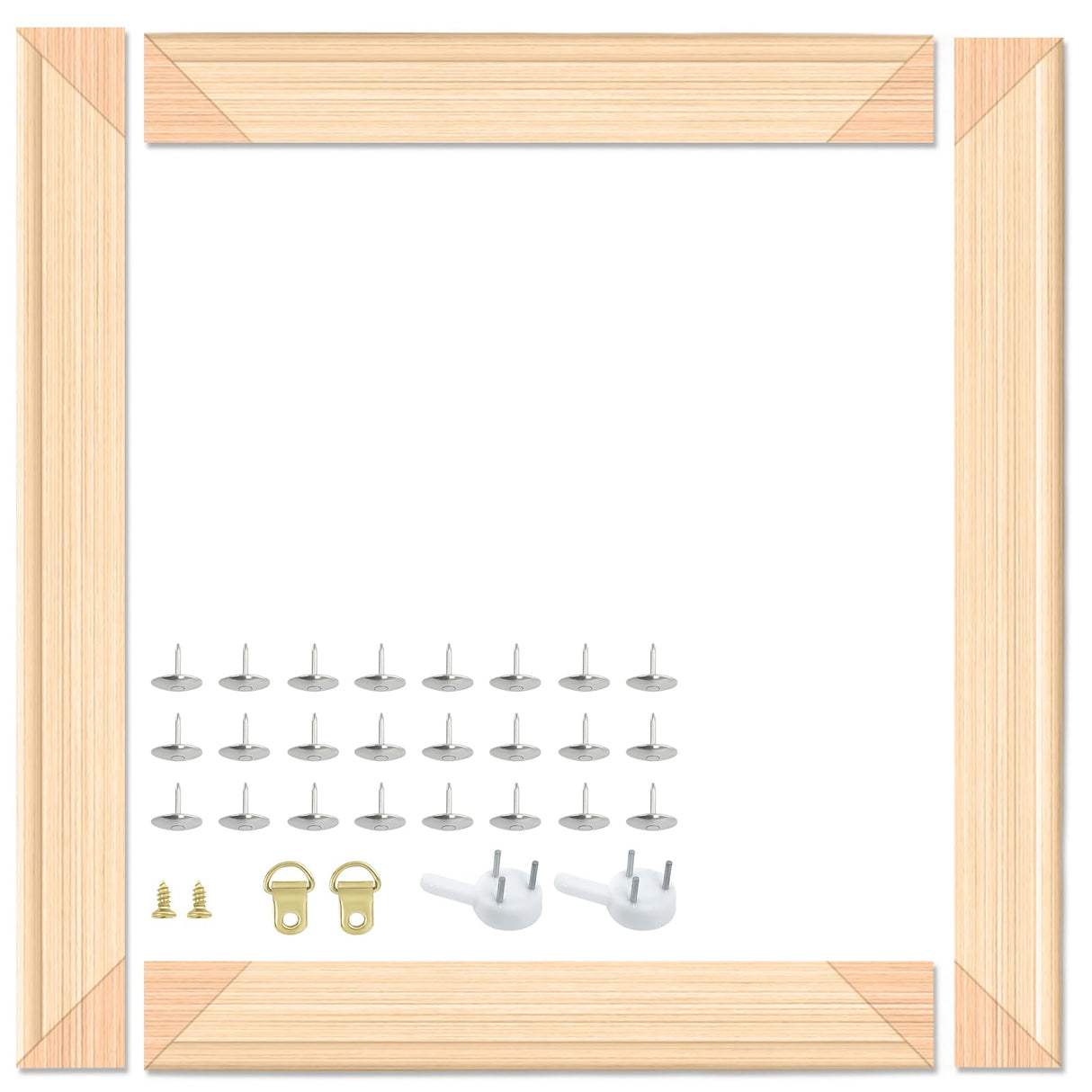 Falling in Art 16x20 Inch DIY Canvas Stretcher Bars, Canvas Framing Kit, Wood Stretcher Frames for Oil Paintings, Paint by Numbers, and Posters Falling in Art