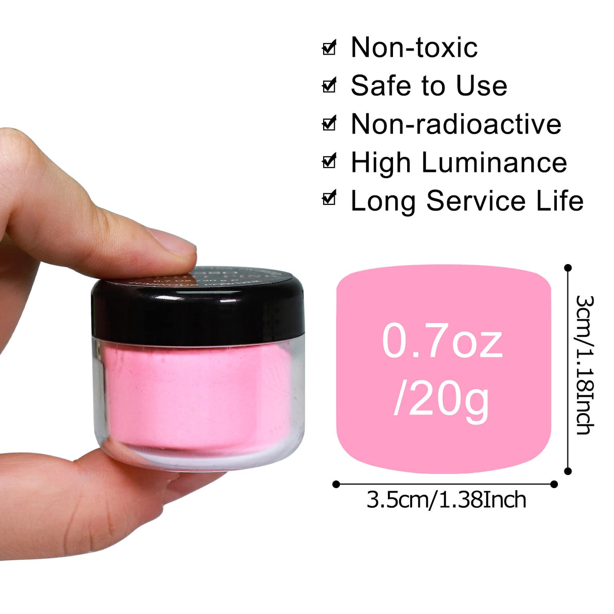 Glow in The Dark Powder Pigment with Flashlight, 120g Luminous Powder Dye Set, 20 g/0.7oz Each, Neutral and Fluorescent Colors for Various Activities, Evening Parties, Halloween, Nail Art, Crafts SEISSO