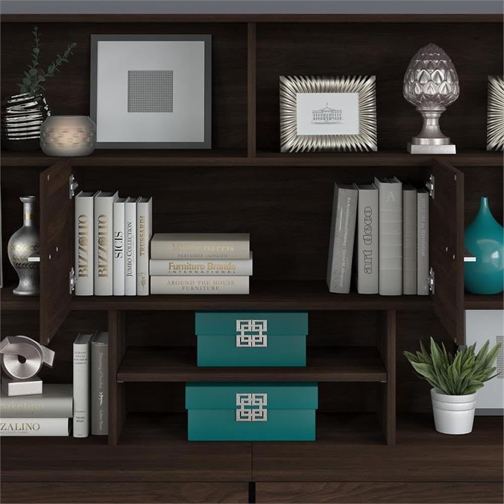 Bush Business Furniture Office 500 72W Desk Hutch, Black Walnut Bush Furniture