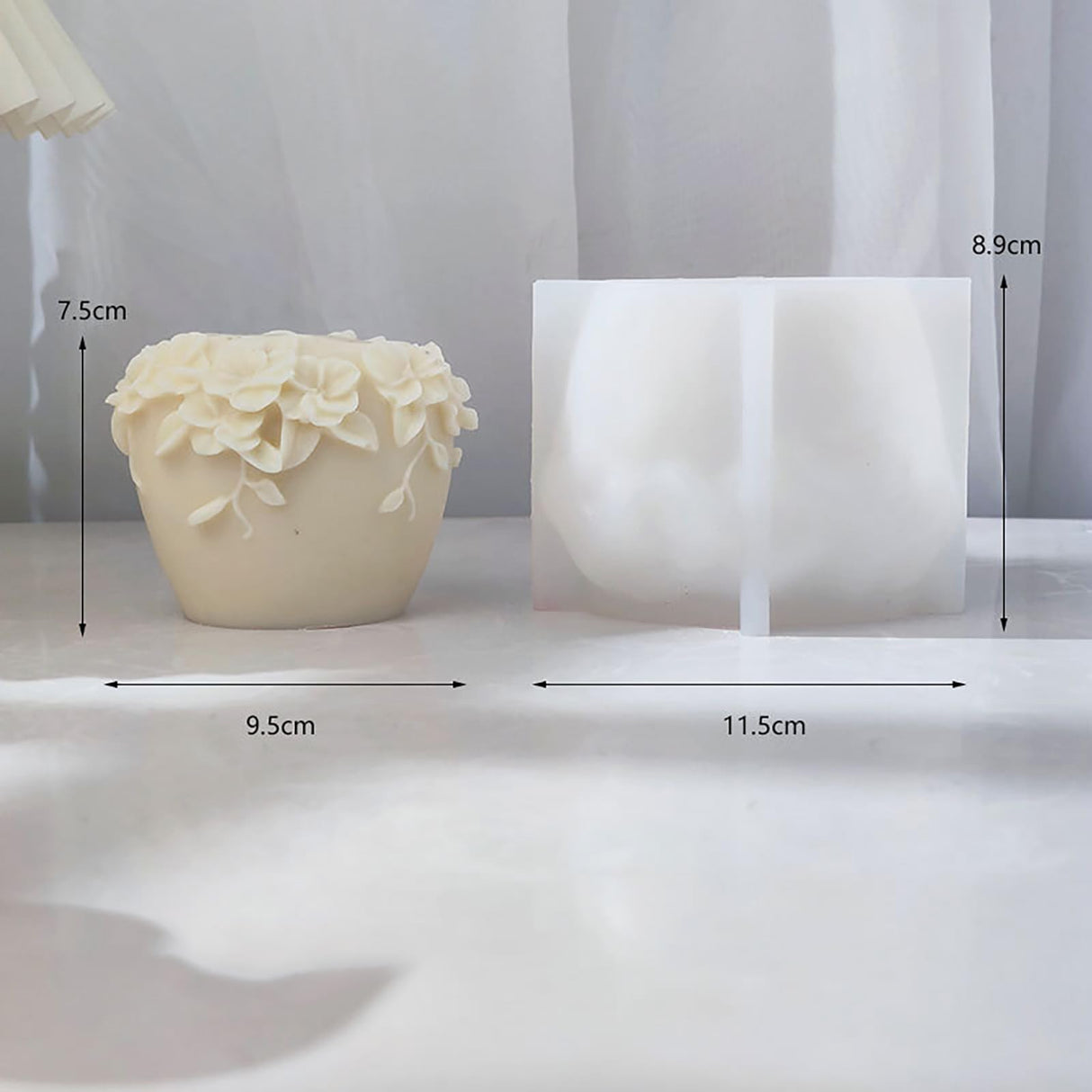 Bottle Cylinder Resin Mold - Resin Casting Silicone Molds for Home Decor & Candle Making Wave Spiral Mold ESEENS