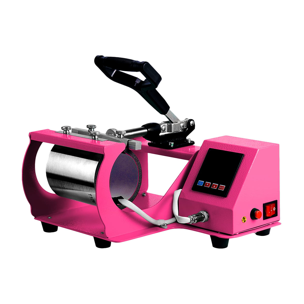 Swing Design 4-in-1 Mug, Cup, & Bottle Heat Press with Design Cards - Pink Swing Design