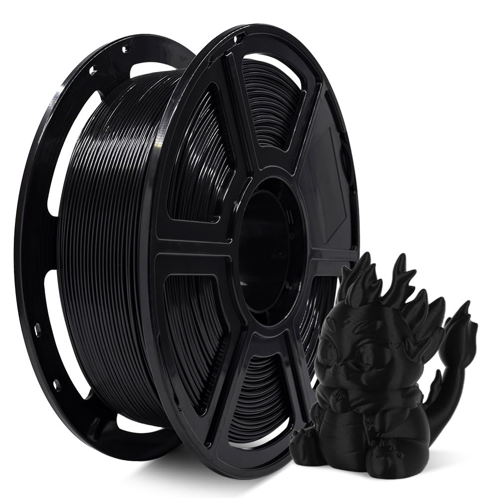 FLASHFORGE Rapid PLA Filament 1.75mm, High Flow Speedy 3D Printer Filament, Experience Exceptional Performance with 500mm/s High-Speed Printing, Neatly Wound & Top-Notch Filament (Black) FLASHFORGE