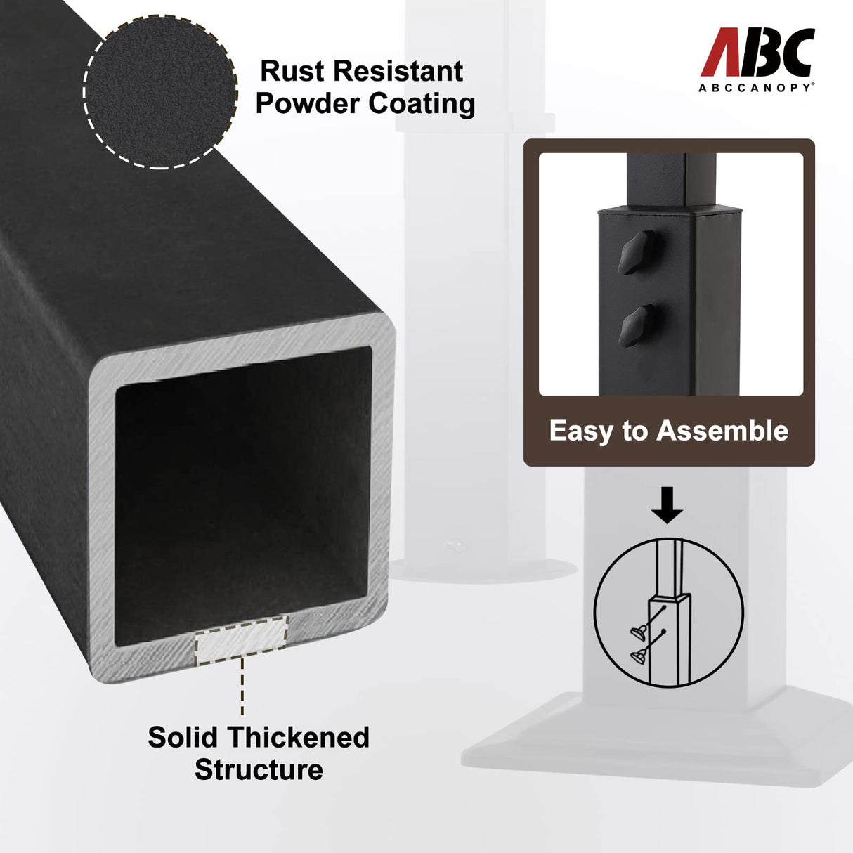 ABCCANOPY 8x5 Grill Gazebo - Outdoor BBQ Canopy Shelter with Led Light for Patio Backyard Grilling (Khaki) ABCCANOPY