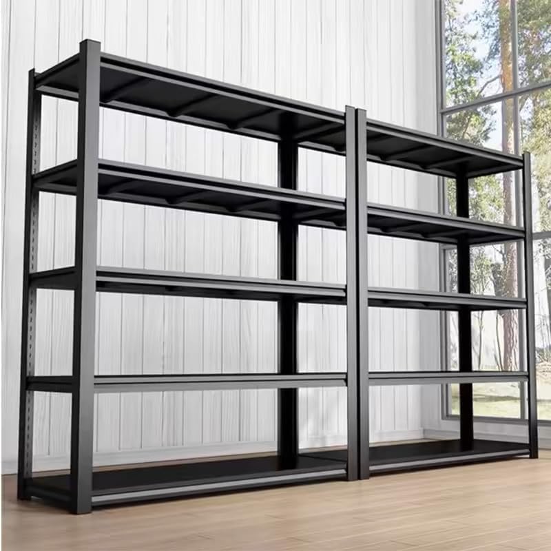 OECSO 5000LBS Storage Shelves Heavy Duty 72" H Garage Shelving Units 5 Tier Adjustable Metal Utility Rack Shelf,Large Industrial Shelves,for Shop,Warehouse,Basement,Outdoor,72" H x 48" W x 24" D OECSO