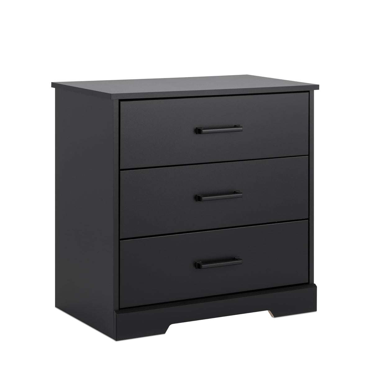 Prepac Rustic Ridge Farmhouse Nightstand Bedside Table, Black Nightstand for Bedroom, End Table with 3 Drawers 16.25"D x 27.5"W x 26.75"H Prepac