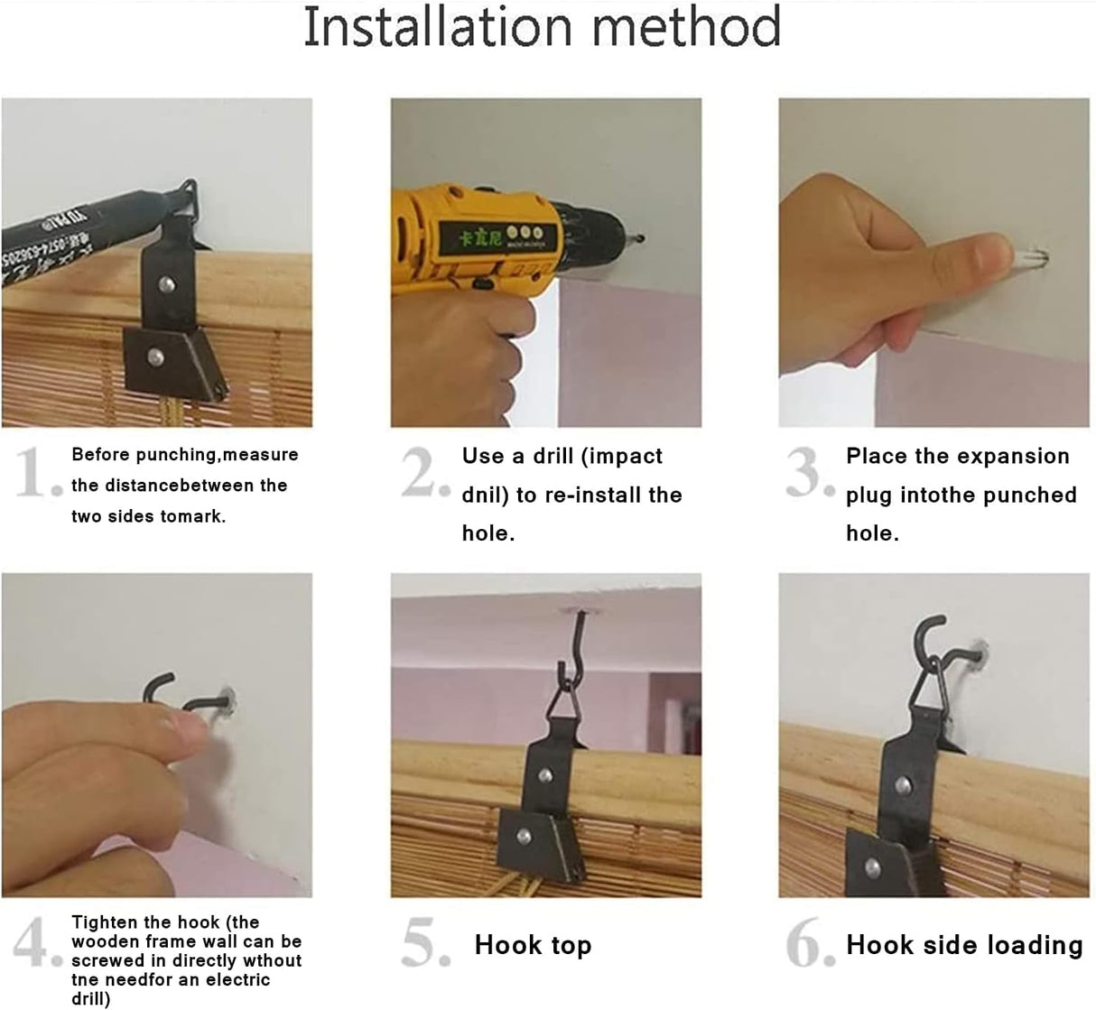 XiuXiu Bamboo Blinds Bamboo Shades Roman Bamboo Curtains Roller Shades for Interior Windows Roll Up Blinds Indoor Outdoor Patio A 32" W x 48" H XiuXiu