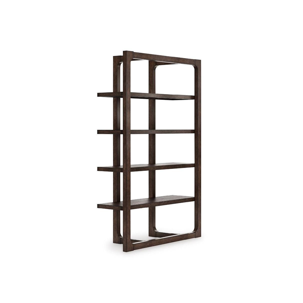 Signature Design by Ashley Breckington Contemporary Wood Framed 76" Bookcase with 4 Shelves, Dark Brown Signature Design by Ashley
