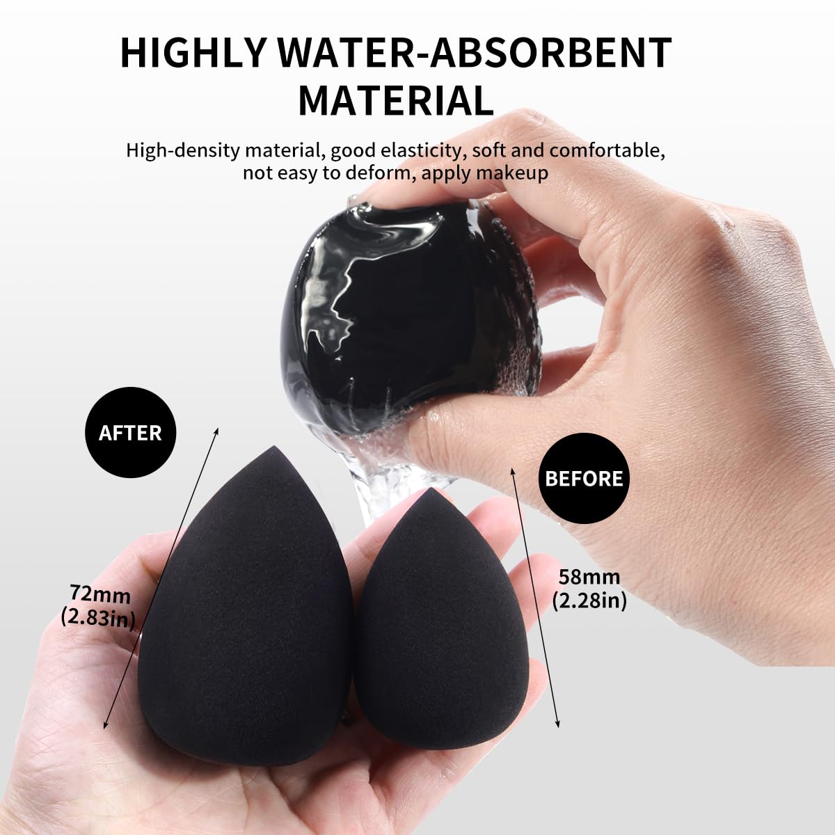 MAANGE Makeup Brushes, 49 Pcs Makeup Tool Set Premium Synthetic Makeup Brush Set Foundation Powder Concealers Eye Blush Make Up Brush Kit (Black/Silver, 49 Piece Set) MAANGE