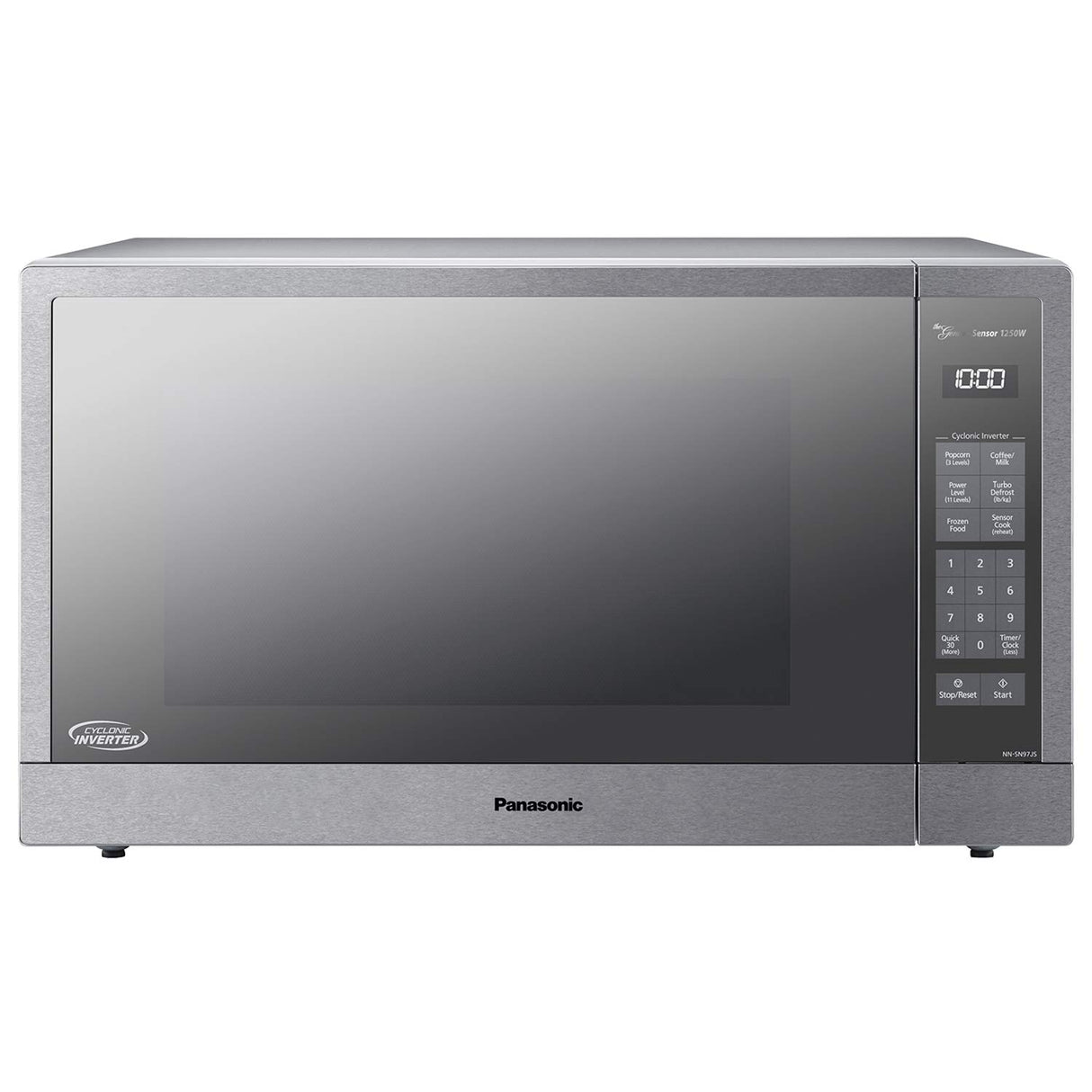 Panasonic Microwave Oven, Stainless Steel Countertop/Built-In Cyclonic Wave with Inverter Technology and Genius Sensor, 2.2 Cu. Ft, 1250W, NN-SN97JS (Silver) Panasonic