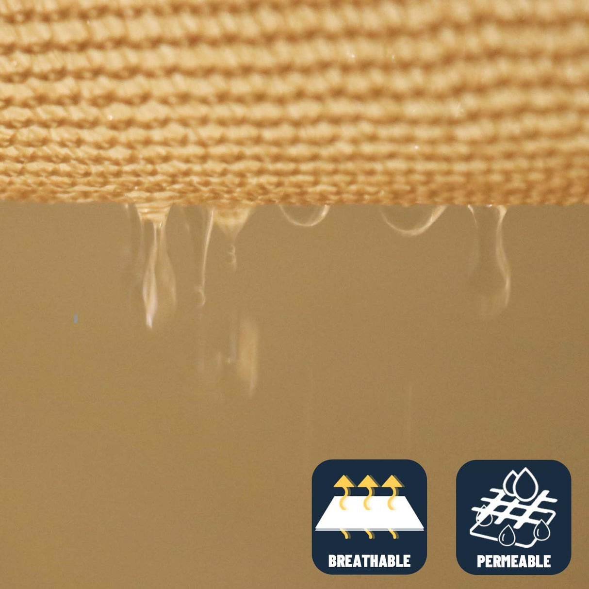 SUNNY GUARD Sun Shade Sail 12'x16' Rectangle Sand UV Block Sunshade for Backyard Yard Deck Patio Garden Outdoor Activities and Facility(We Make Custom Size) SUNNY GUARD