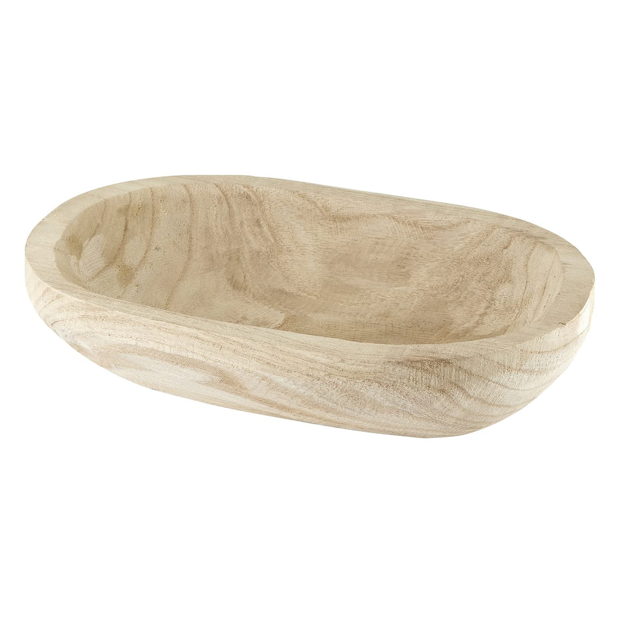 Santa Barbara Design Studio TableSugar Paulownia Wood Dough Bowl, 12 x 7.5-Inch, Natural Santa Barbara Design Studio