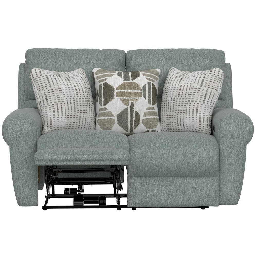 Jackson Furniture Catnapper Green Power Reclining Loveseat with Wood and Metal Frame, Loveseat Recliner Styled as an Elegant Couch Alternative for Living Rooms Jackson Furniture