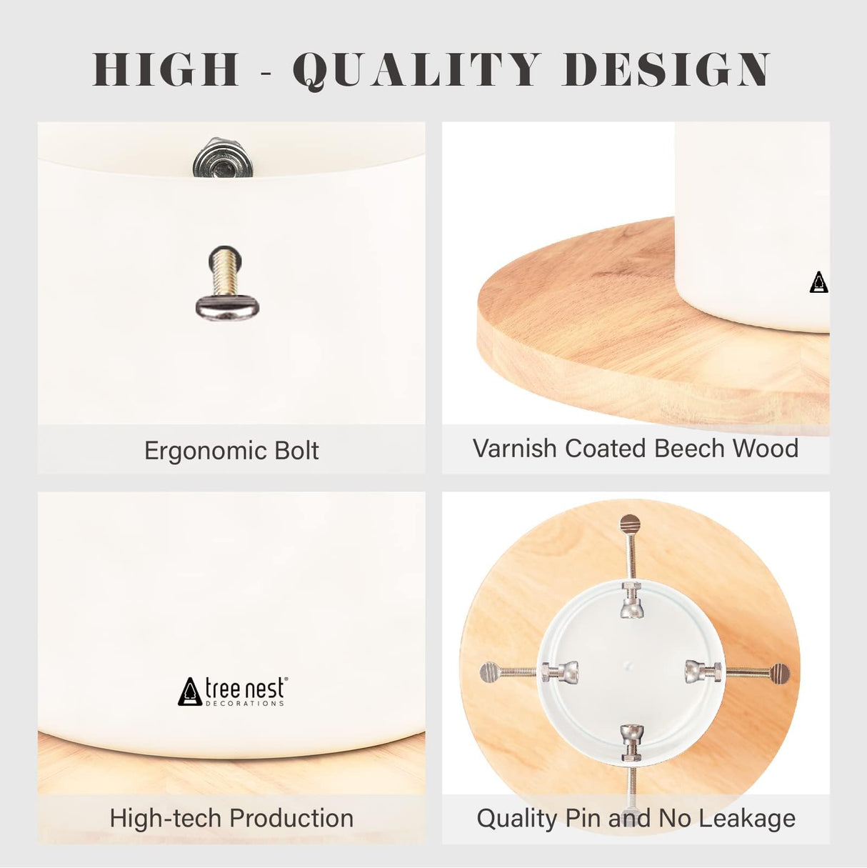 Christmas Tree Stand Base Mini Christmas Tree Holder Xmas Tree Stand Base for 5ft Tabletop Modern Christmas Small Tree Xmas Tree Decoration (Moonlight,White) Tree Nest