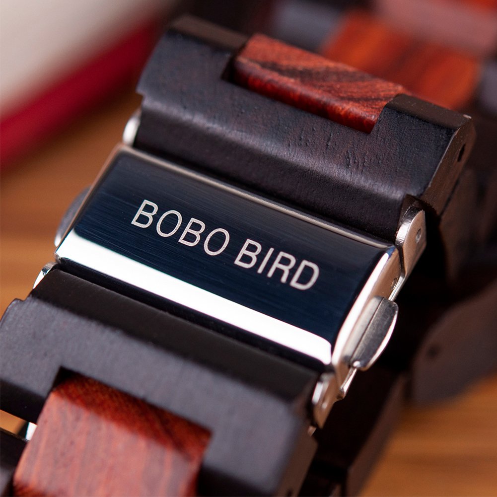 BOBO BIRD Mens Wooden Watches Luxury Mechanical Watch Lightweight Wood Band Timepieces for Men with Gift Box BOBO BIRD