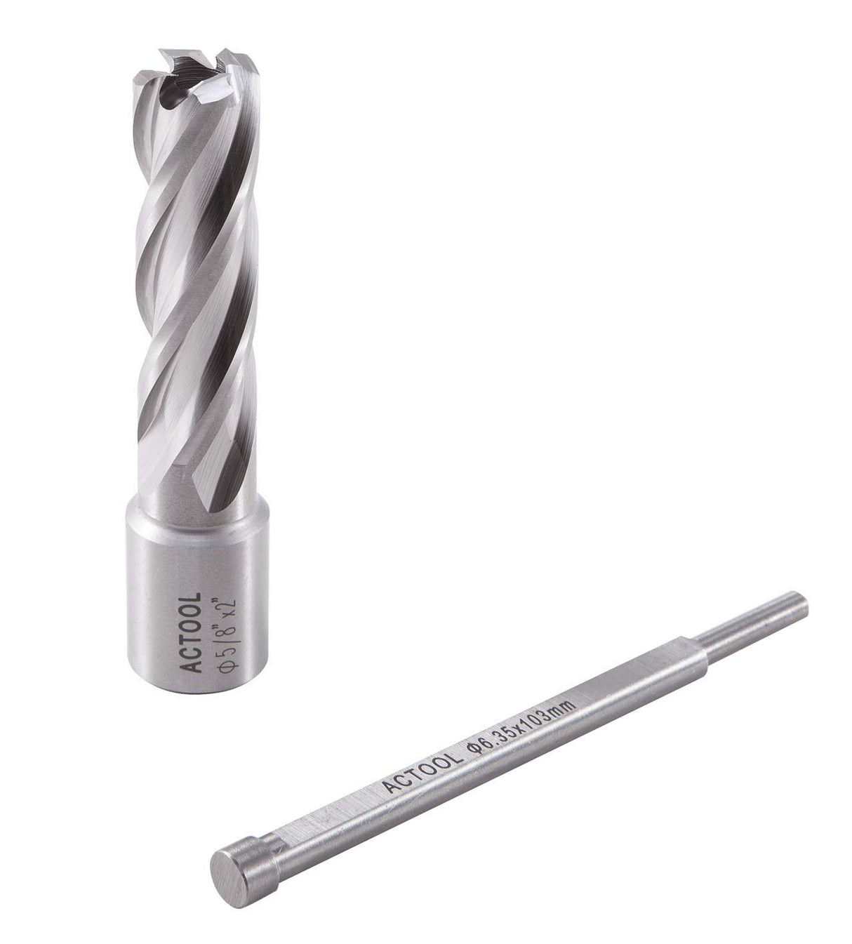 ACTOOL 5/8" Diameter × 2" Depth of Cut HSS ANNULAR Cutter with 3/4'' Weldon Shank ACTOOL