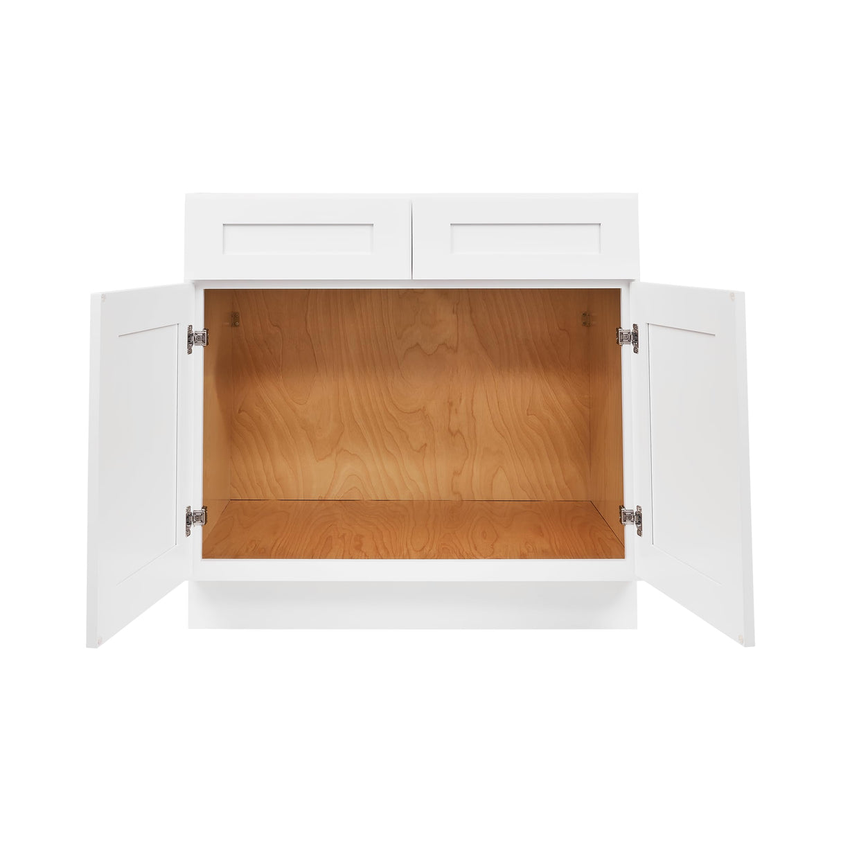 ONESTOCK White Shaker Bathroom Vanity Cabinet Sink Base, Ready to Assemble Bathroom Organizer, Bathroom Storage - 30" W x 21" D x 32" H ONESTOCK