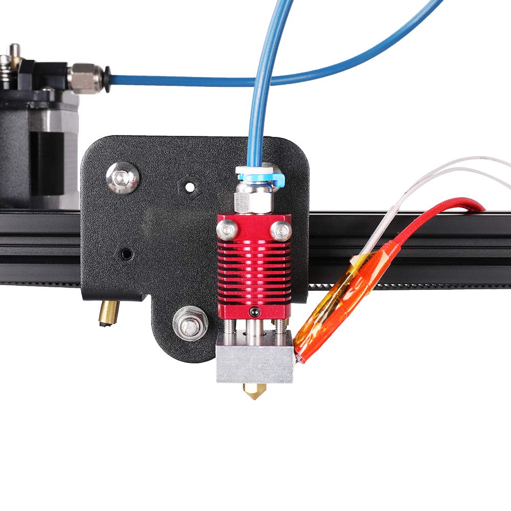 Creality Upgrade Ender 3 Hotend, Assembled Extruder with Capricorn Bowden PTFE Tubing for Creality Ender 3 Pro/Ender 3 V2 with Silicone Cover×3, 0.4mm Ender 3 Nozzle×3 and 2 Pair Pneumatic Couplers Comgrow
