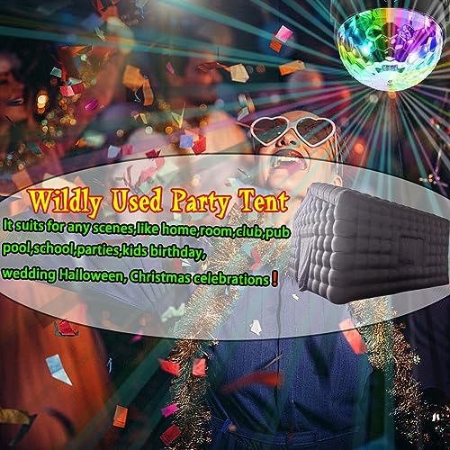 SAYOK Inflatable Nightclub Cube Tent Disco Light Nightclub Tent with LED Colour Lighting Suitable for Birthday Parties/Friend Gatherings/Family Celebration Parties SAYOK