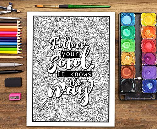 An Inspirational Colouring Book For Everyone: Be Fearless In The Pursuit Of What Sets Your Soul On Fire CREATESPACE