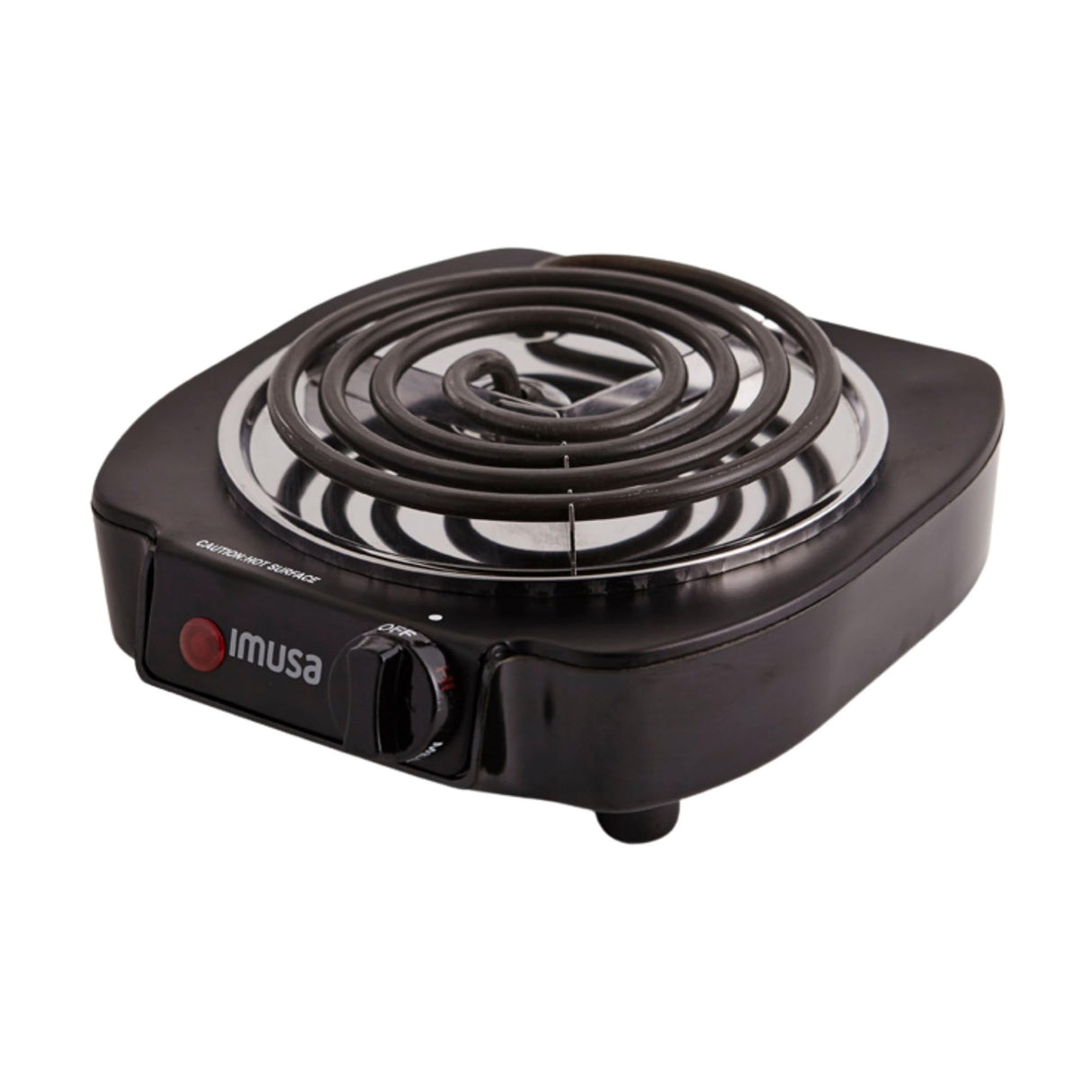 IMUSA USA GAU-80305 Electric Single Burner 1100-Watts, Black Imusa