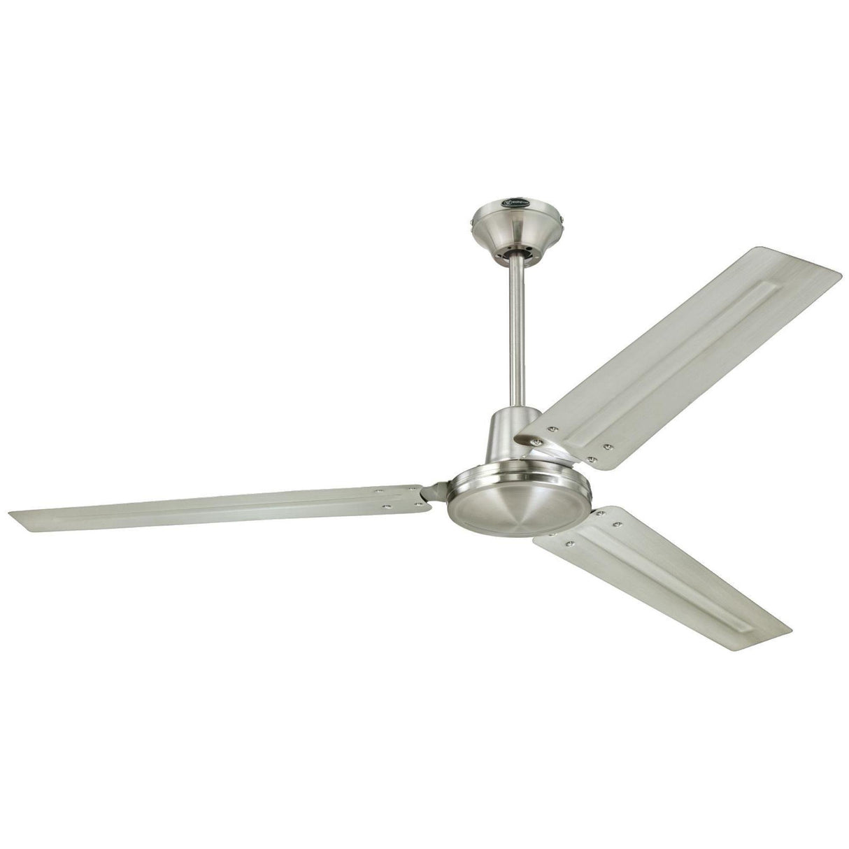 Westinghouse Westinghouse 7861400 Industrial 56-Inch Three Indoor Ceiling Fan, Brushed Nickel Steel Blades Westinghouse Lighting
