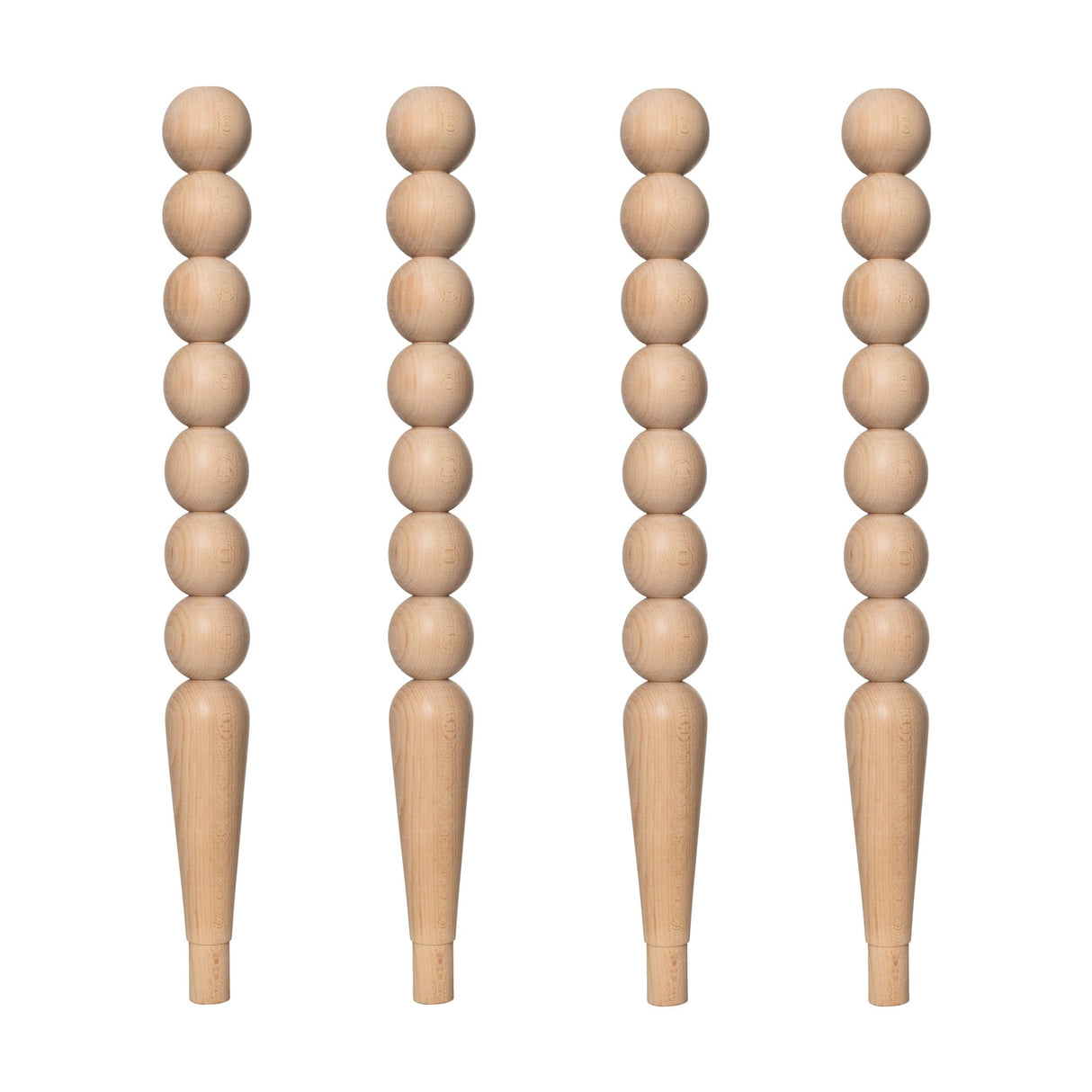 Beech Farmhouse Wood Table Leg - Unfinished - DIY Furniture - Turned Wooden Leg (36 Inch / 90 cm) Generic