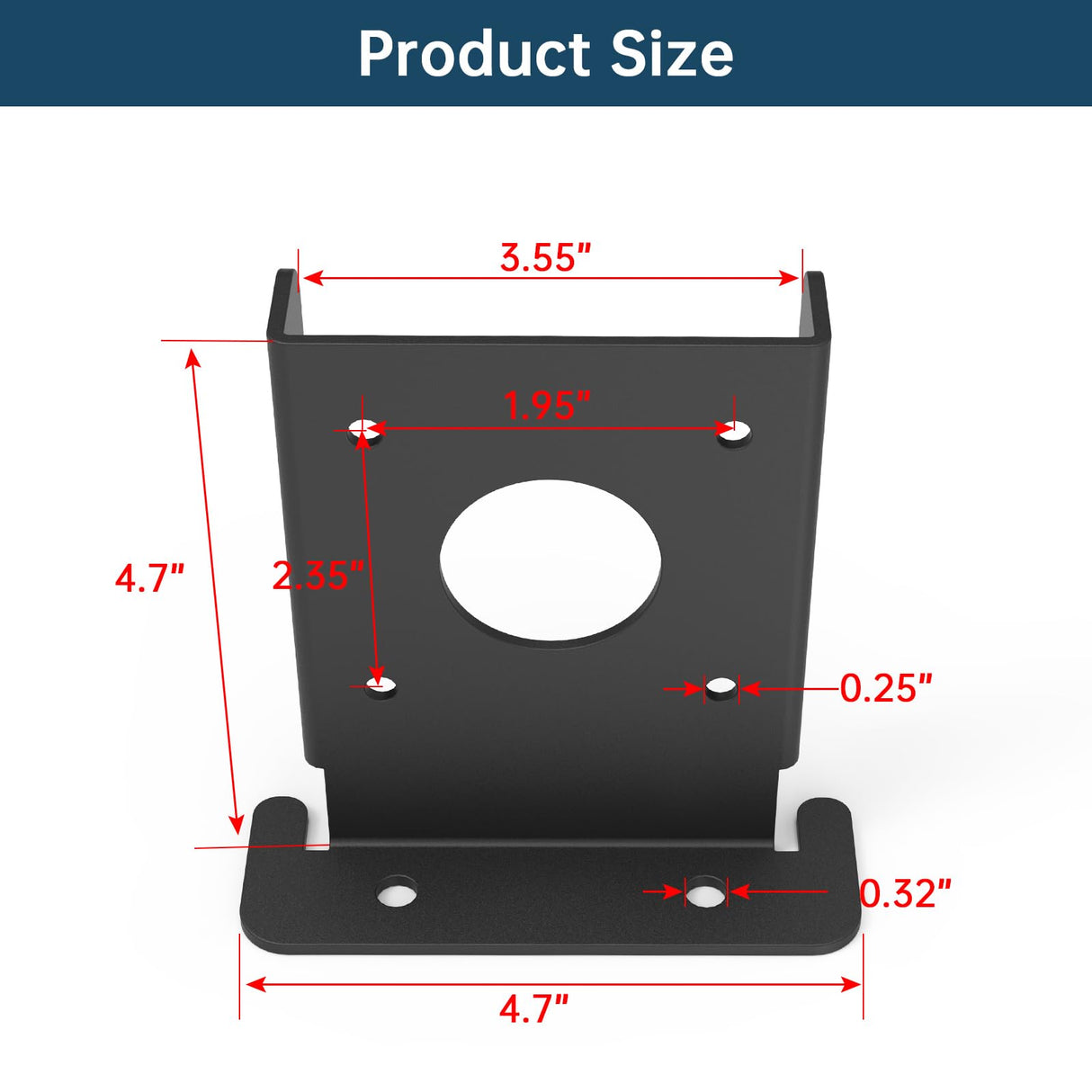4 pcs Adjustable Wood Fence Pergola Post Base Brackets Fit 4x4 Post,Heavy Duty Black Post Anchor Base Brackets Support for Deck Railing Mailbox,Pergola Brackets Kit Linone